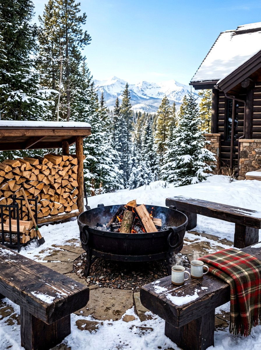 Wood burning fire pit - 30 patio fire pit ideas