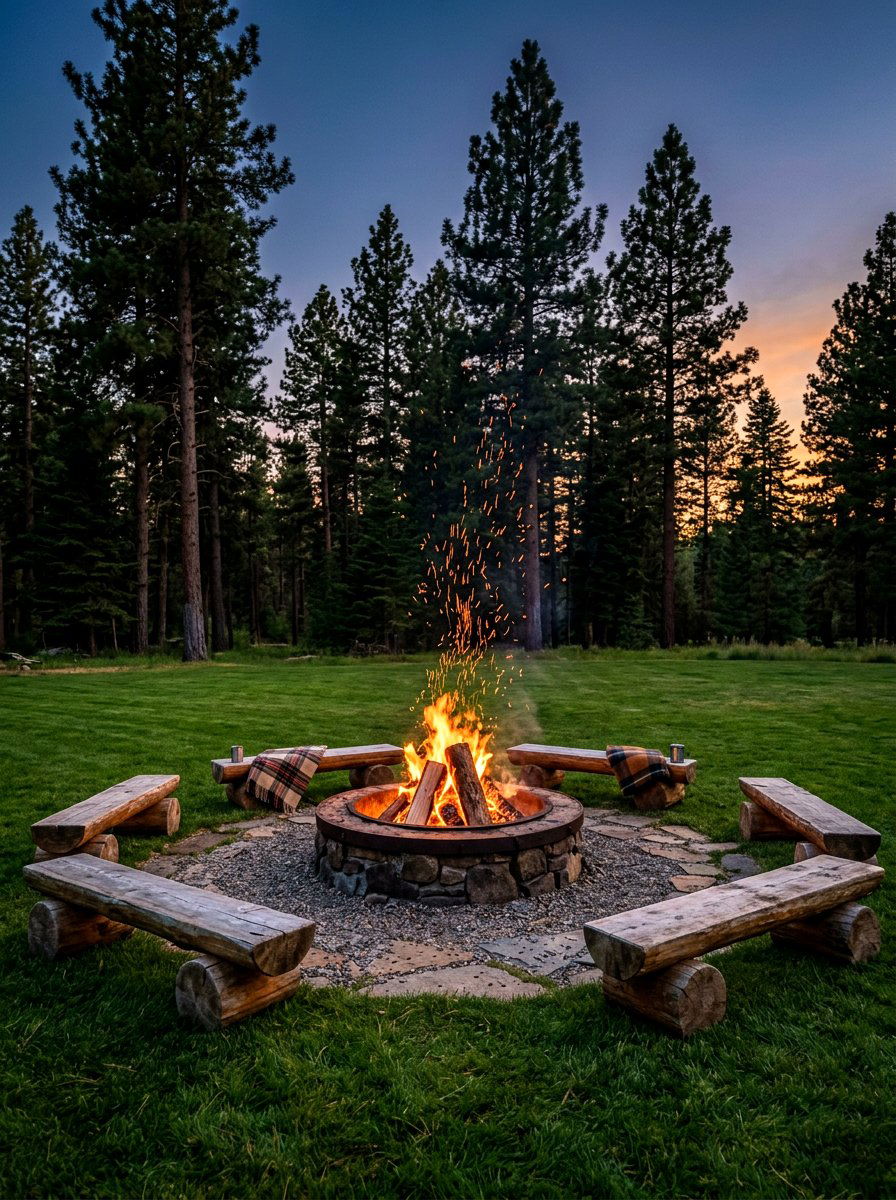 Wood burning fire pit - 30 round fire pit ideas