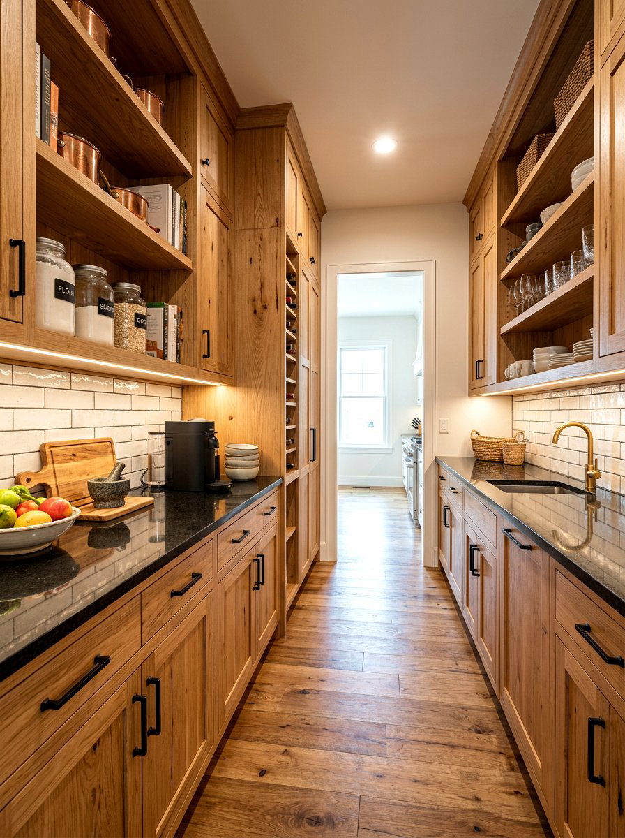 Wood butler pantry - 30 butler pantry ideas
