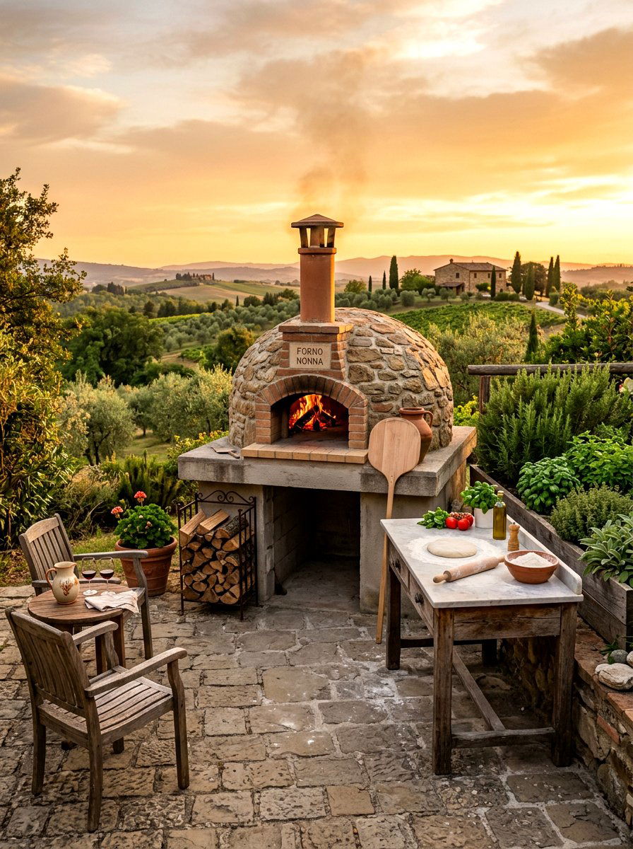 Wood fired pizza oven - 30 backyard party ready ideas