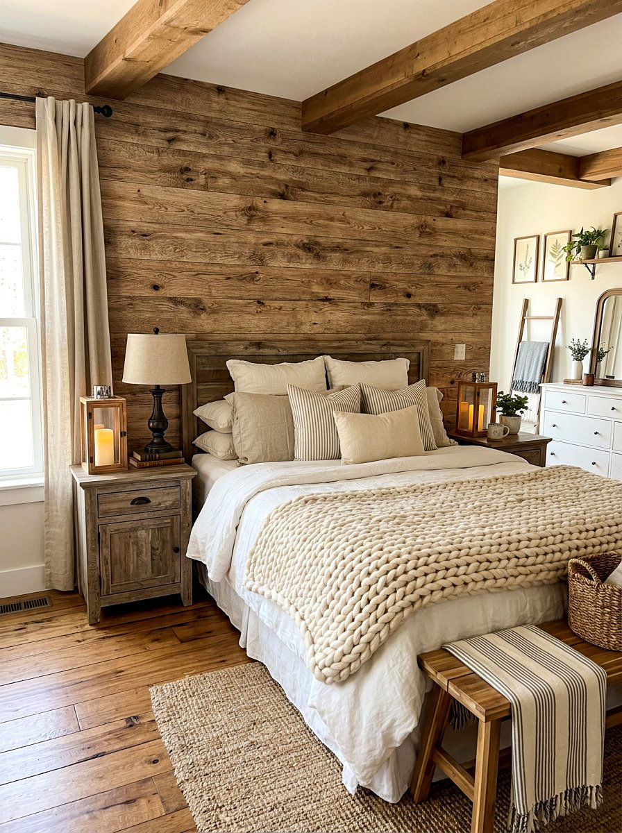 Wood plank removable wallpaper - 30 rental safe wallpaper ideas