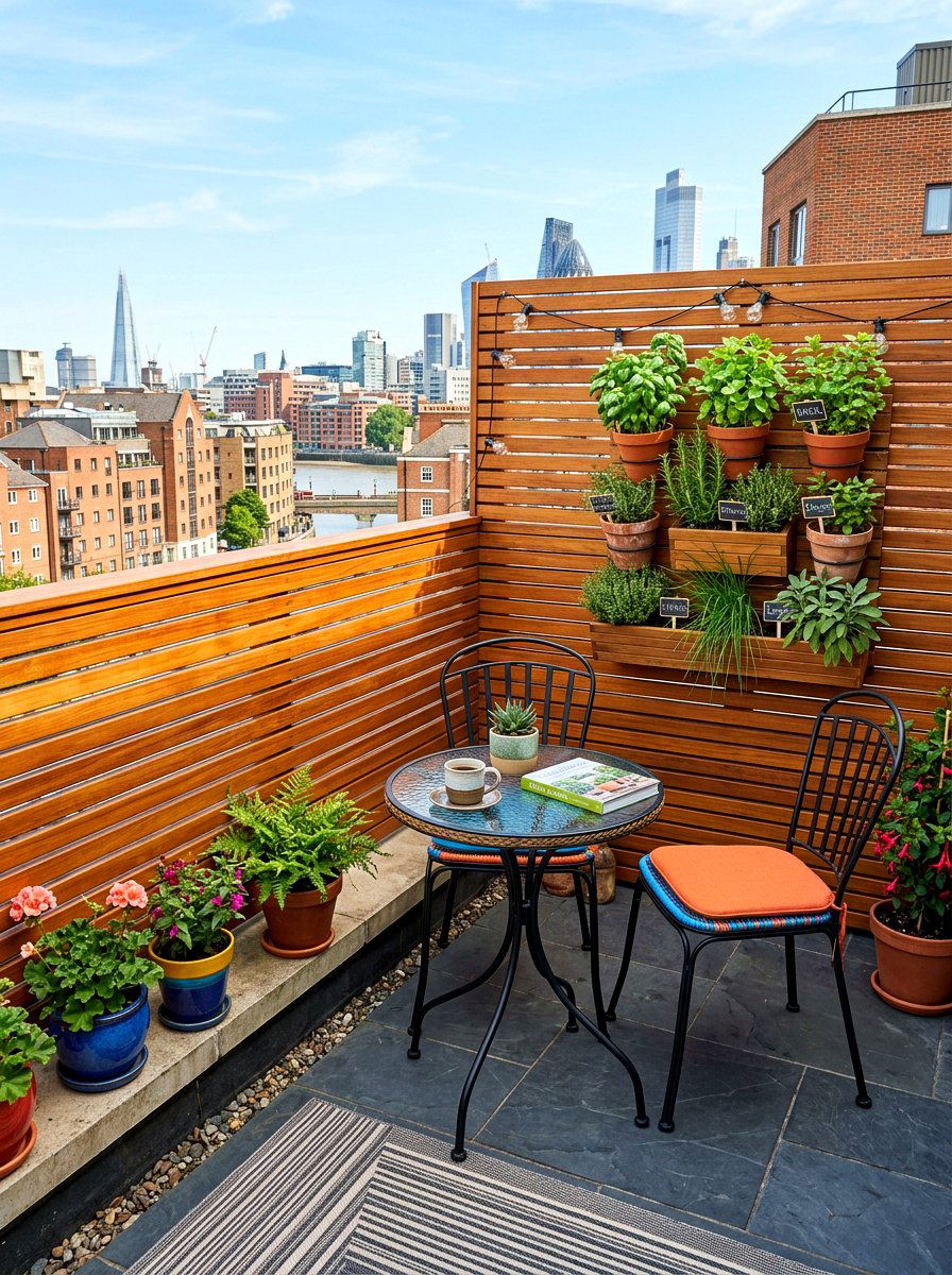 Wood slat wall balcony screen - 30 wood slat wall ideas