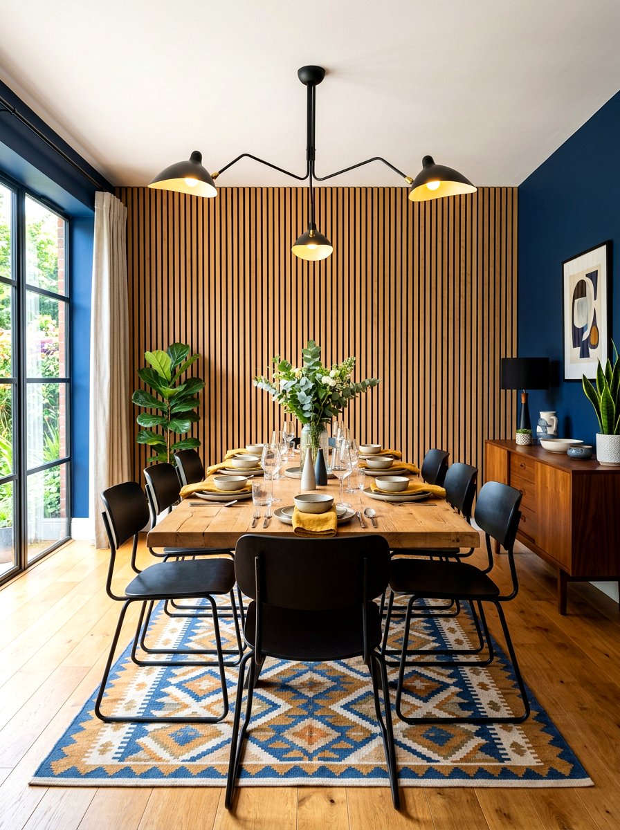 Wood slat wall panels - 30 sound absorbing decor ideas