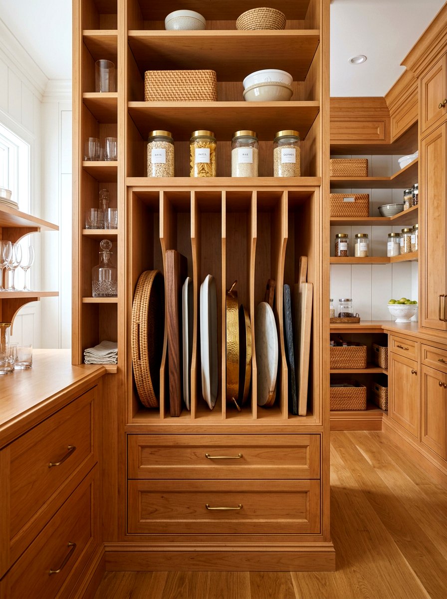 Wood tray divider inserts - 30 tray divider cabinet ideas