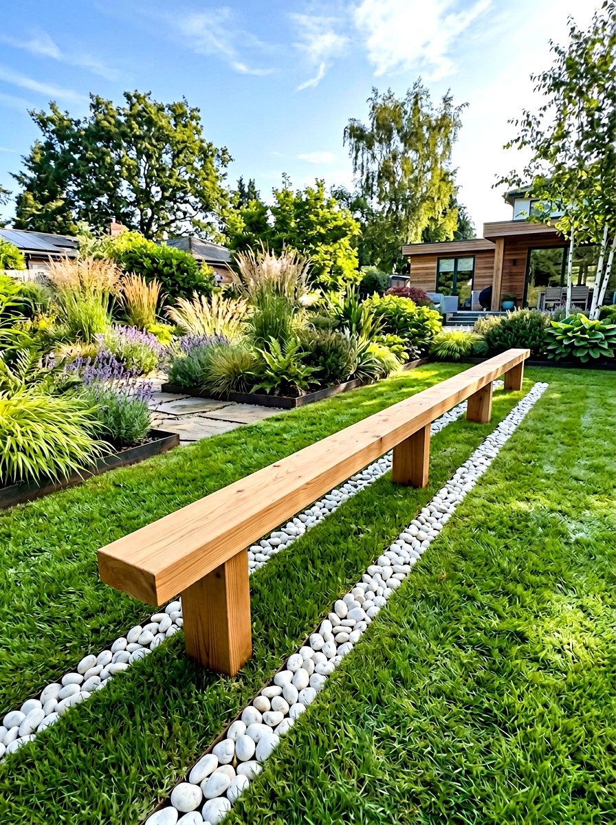 Wooden Balance Beam - 30 backyard obstacle course ideas