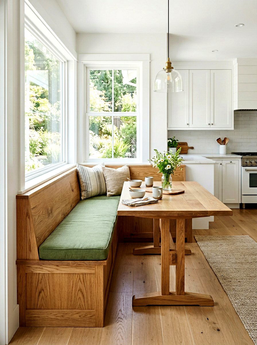 Wooden Breakfast Nook Bench - 30 breakfast nook bench ideas
