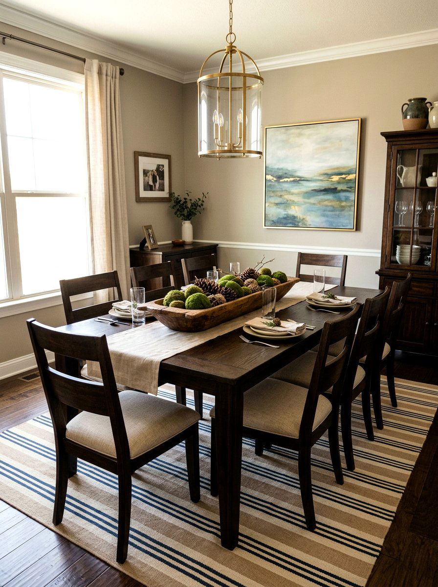 Wooden Dough Bowl - 30 dining room centerpiece ideas