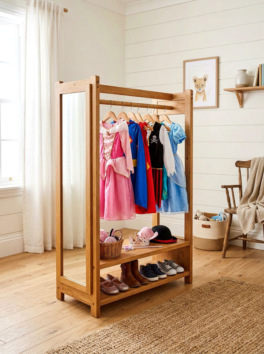 Wooden Dress Up Stand - 30 dress up station ideas