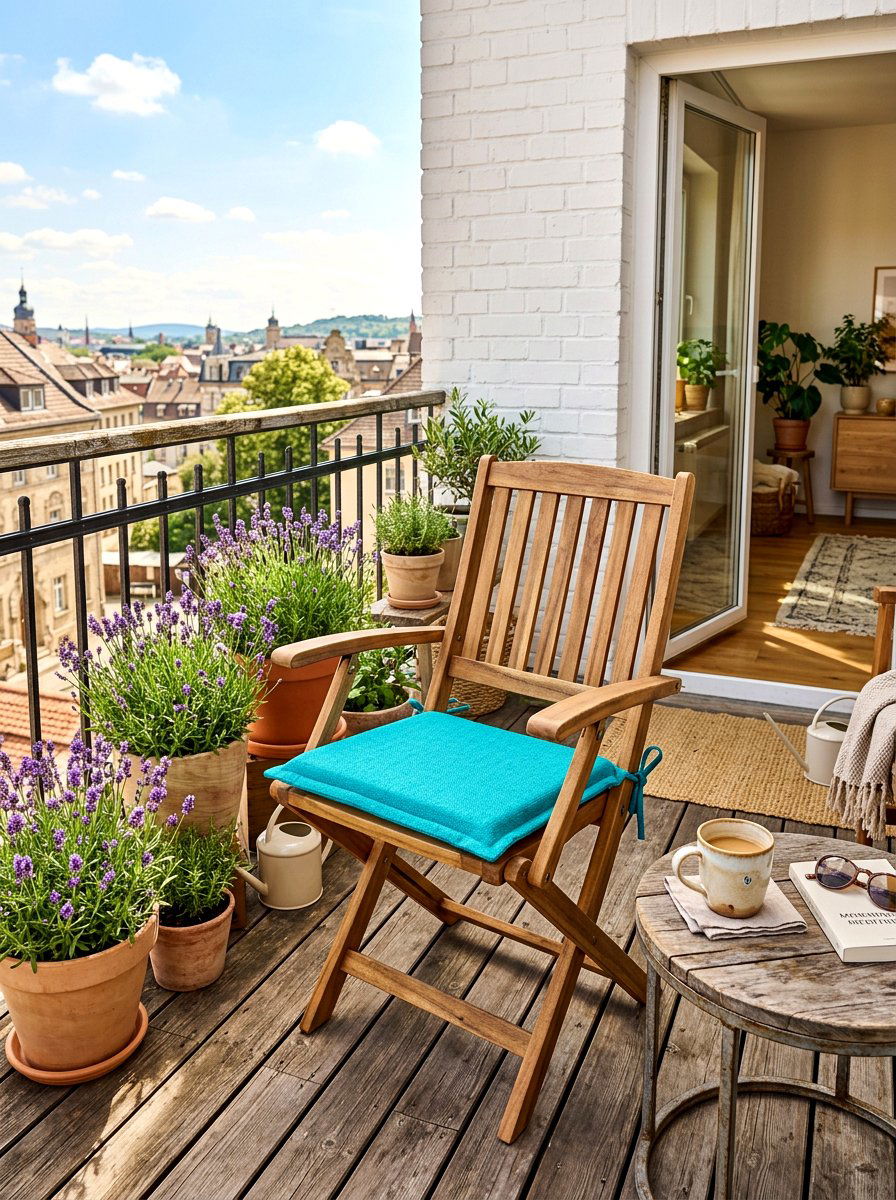 Wooden Folding Chair For Balcony - 30 balcony lounge chair ideas