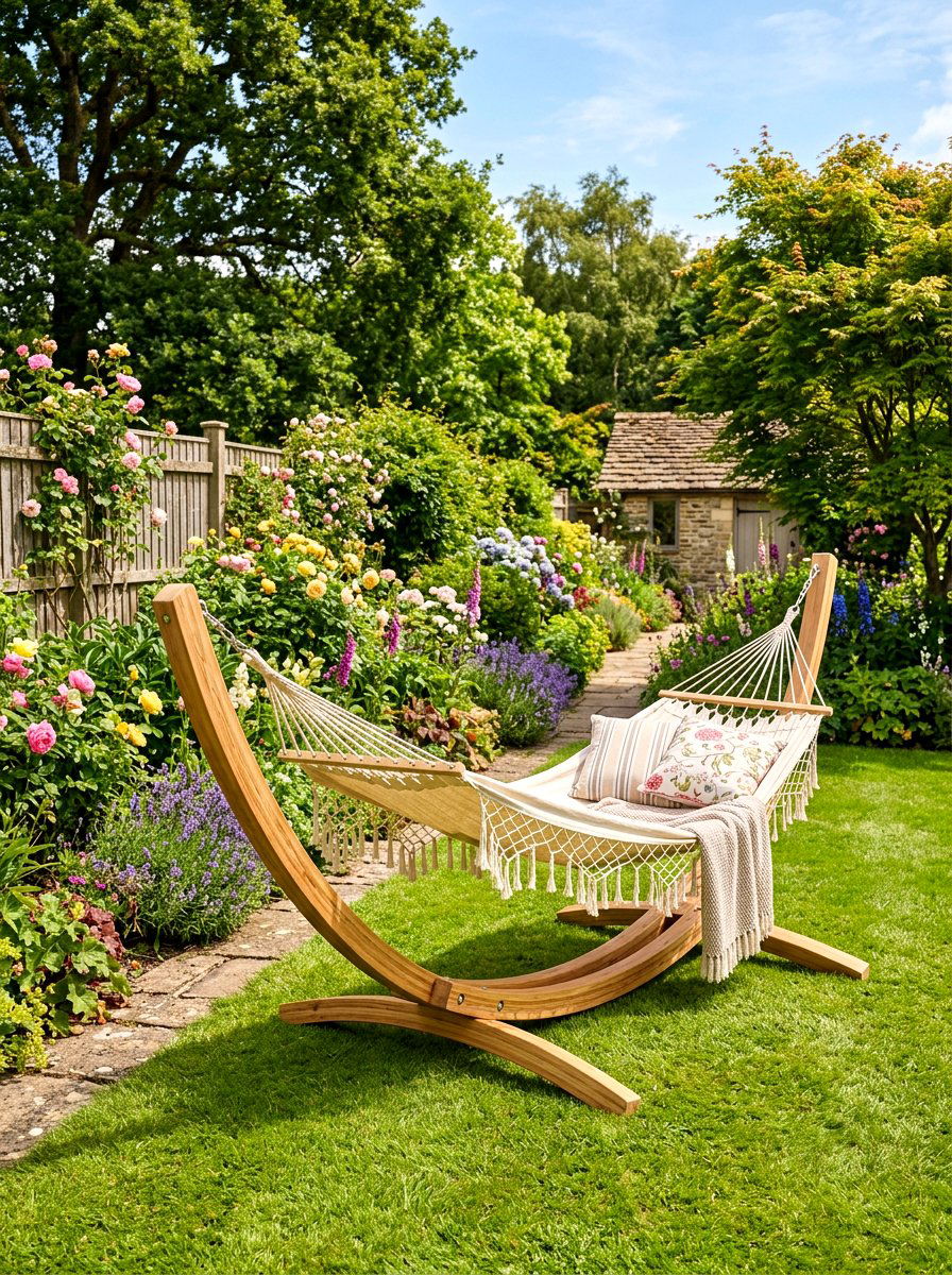 Wooden Hammock Stand - 30 hammock stand garden ideas