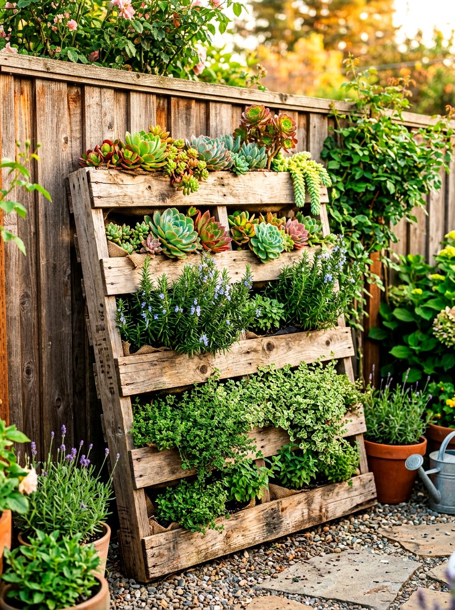 Wooden Pallet Garden - 30 vertical garden ideas