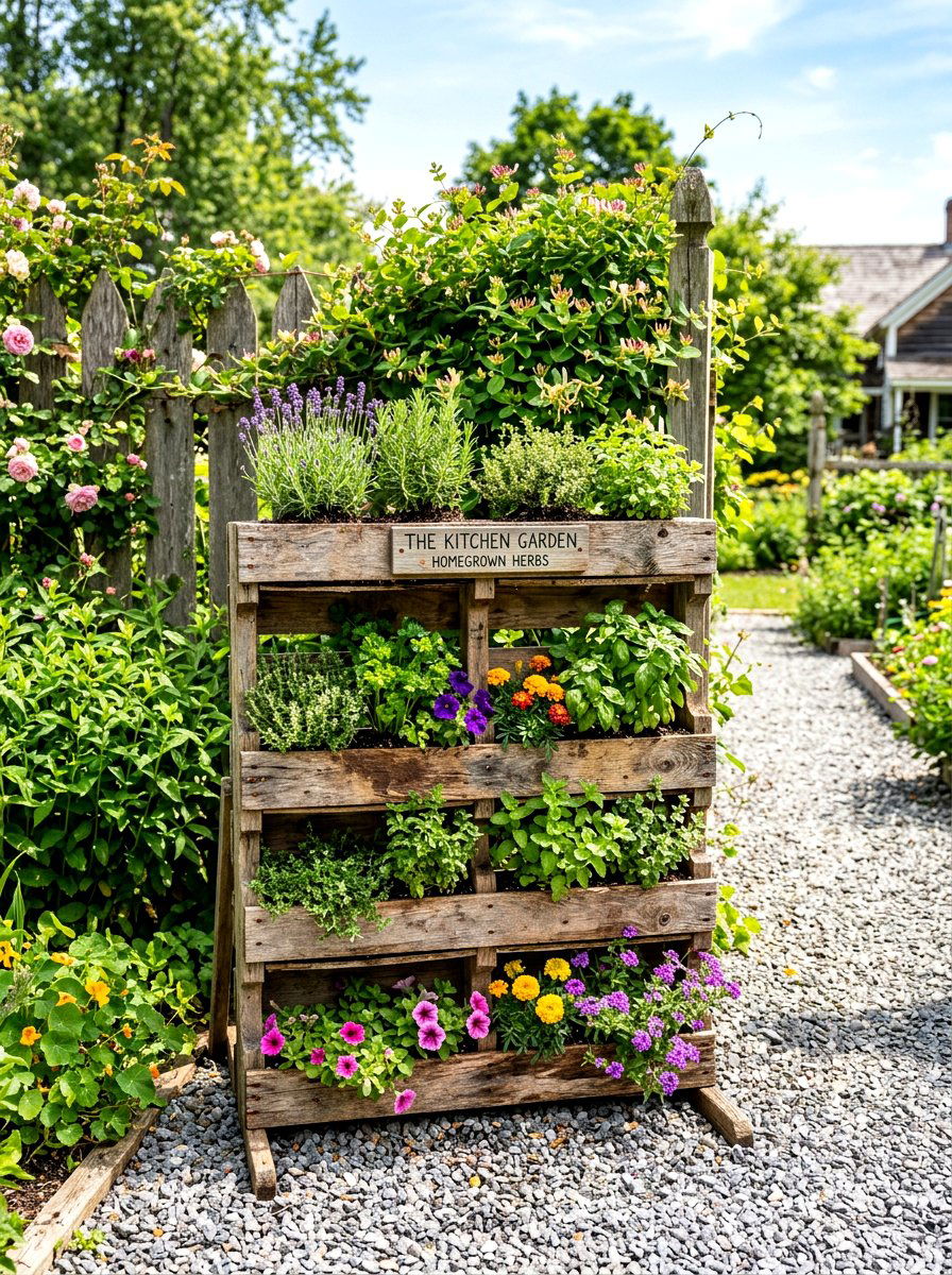 Wooden Pallet Planter - 30 living wall ideas