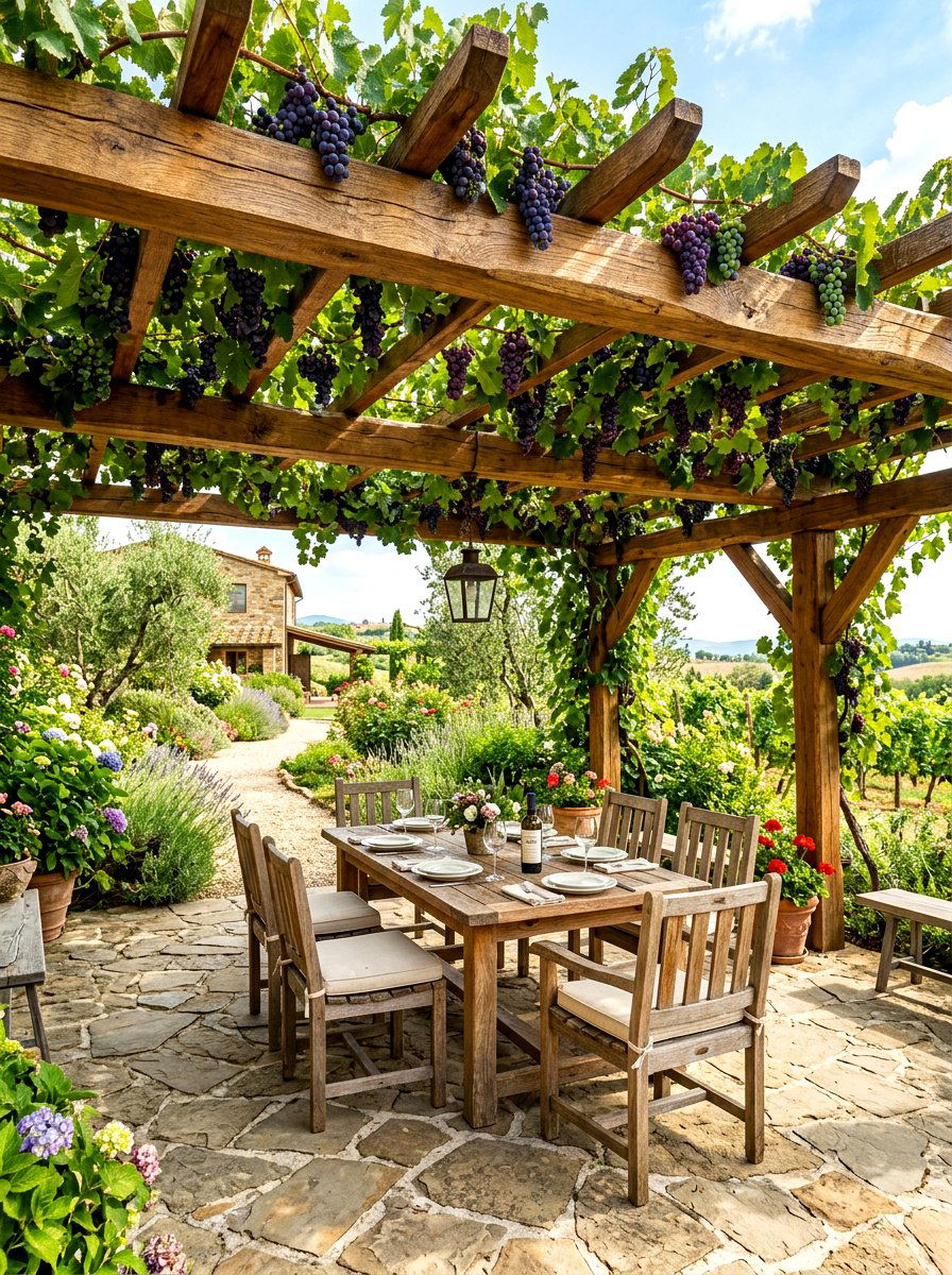 30 Grape Arbor Ideas to Grow Vines and Create a Shady Retreat Yard