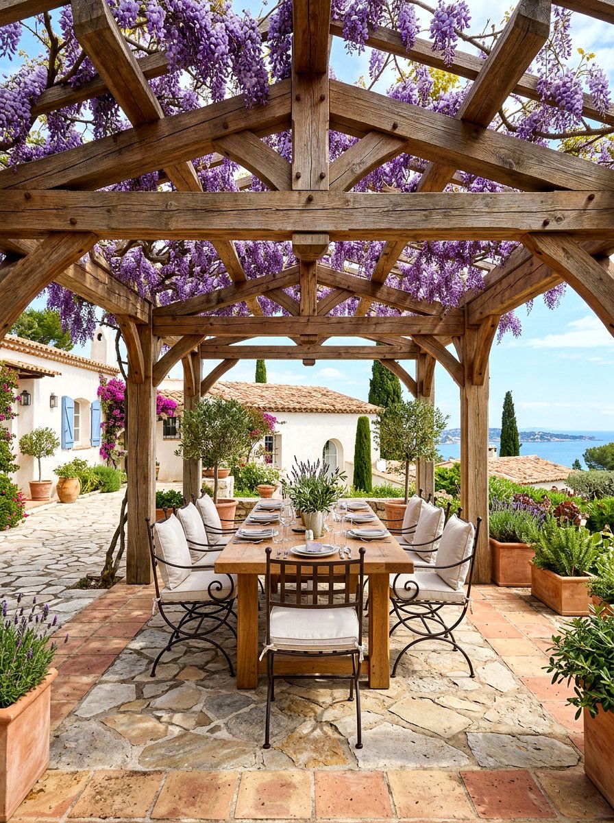 Wooden Pergola - 30 sunny backyard ideas