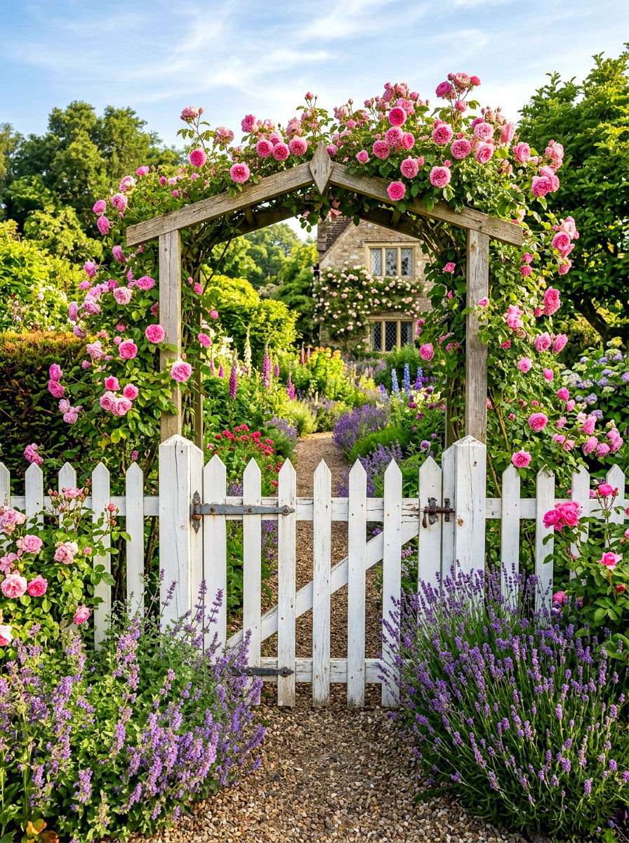 Wooden Picket Gate - 30 garden gate ideas