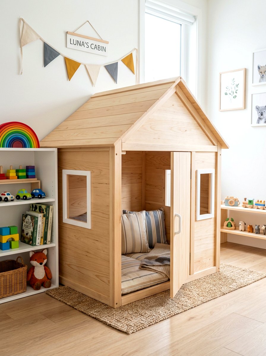Wooden Play House - 30 kids reading den ideas