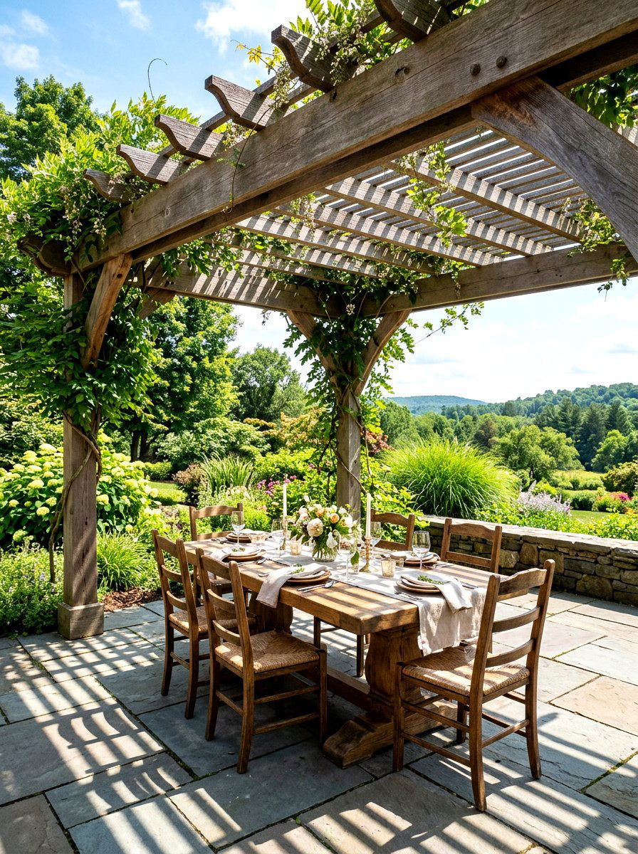 Wooden Porch Pergola - 30 porch shade ideas