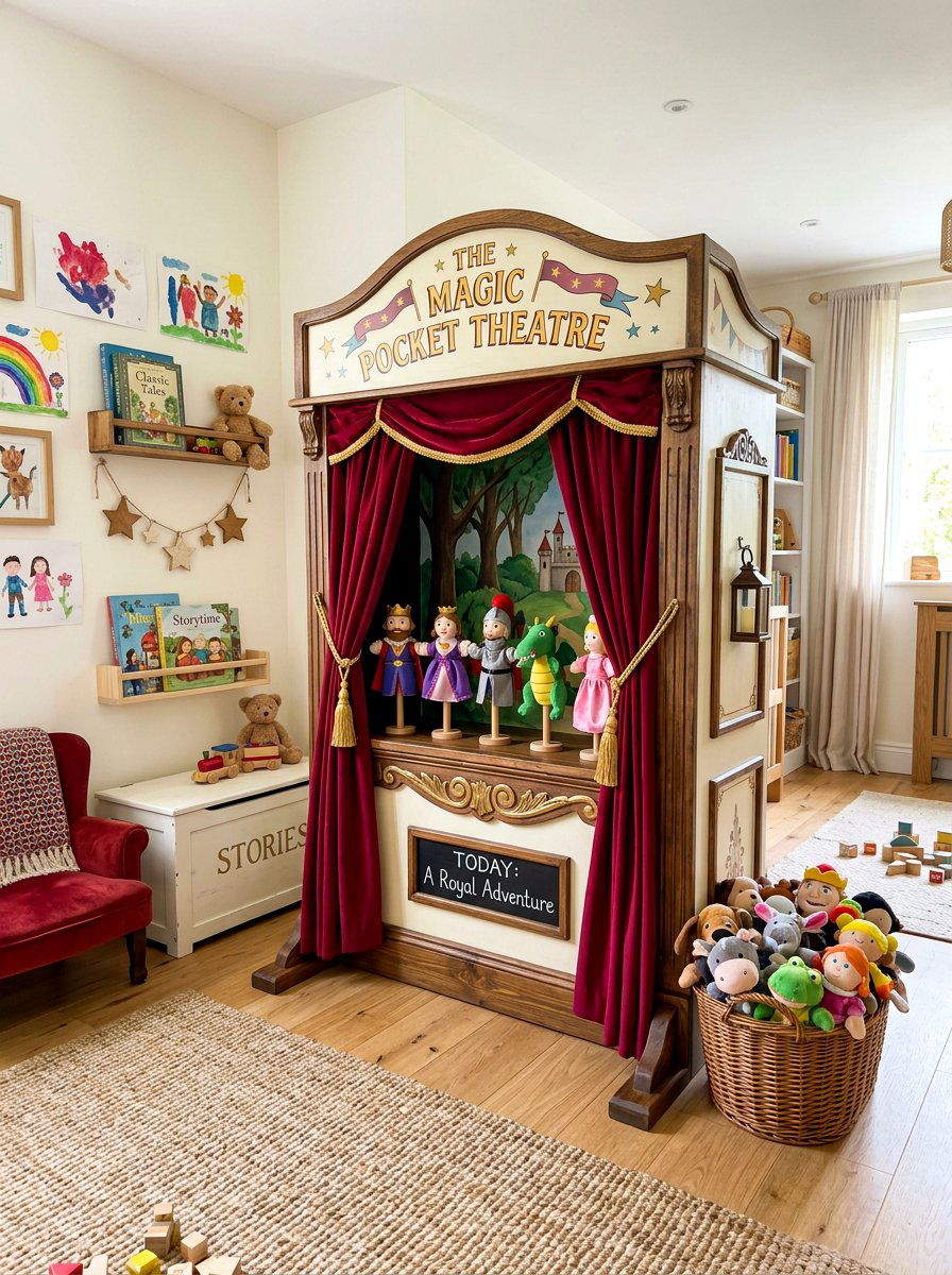 Wooden Puppet Theater - 30 heirloom toy nursery ideas