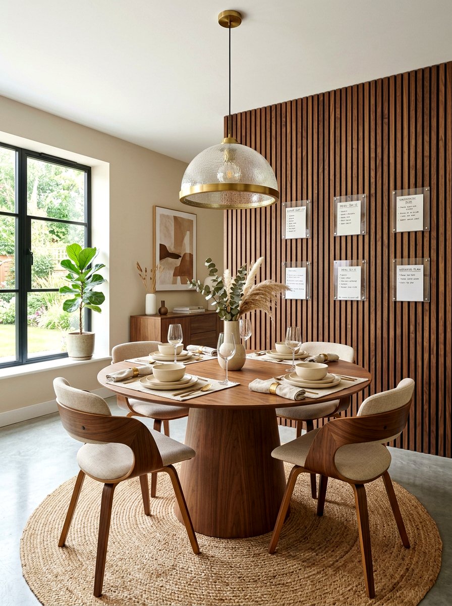 Wooden Slat Message Board - 30 message board wall ideas