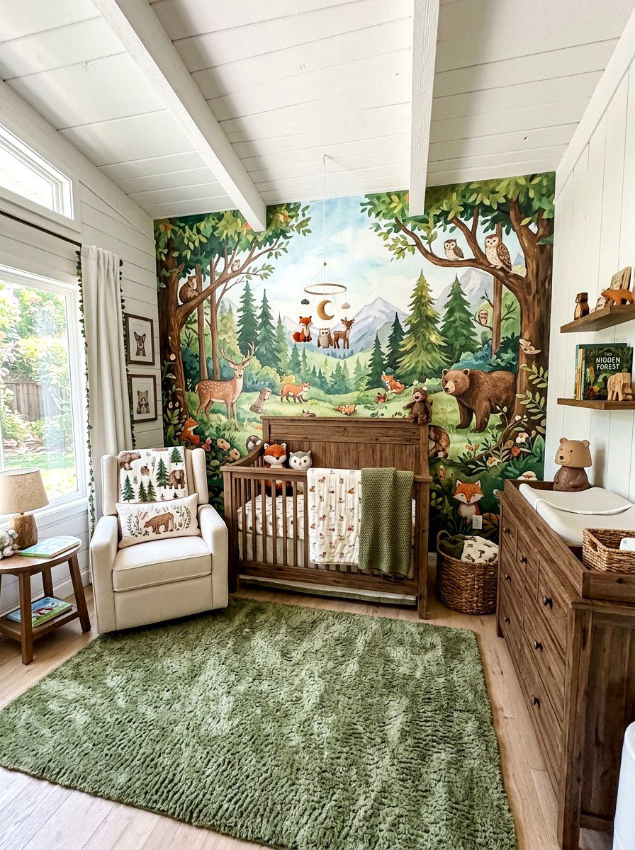 Woodland Animal Nursery - 30 gender neutral baby room ideas