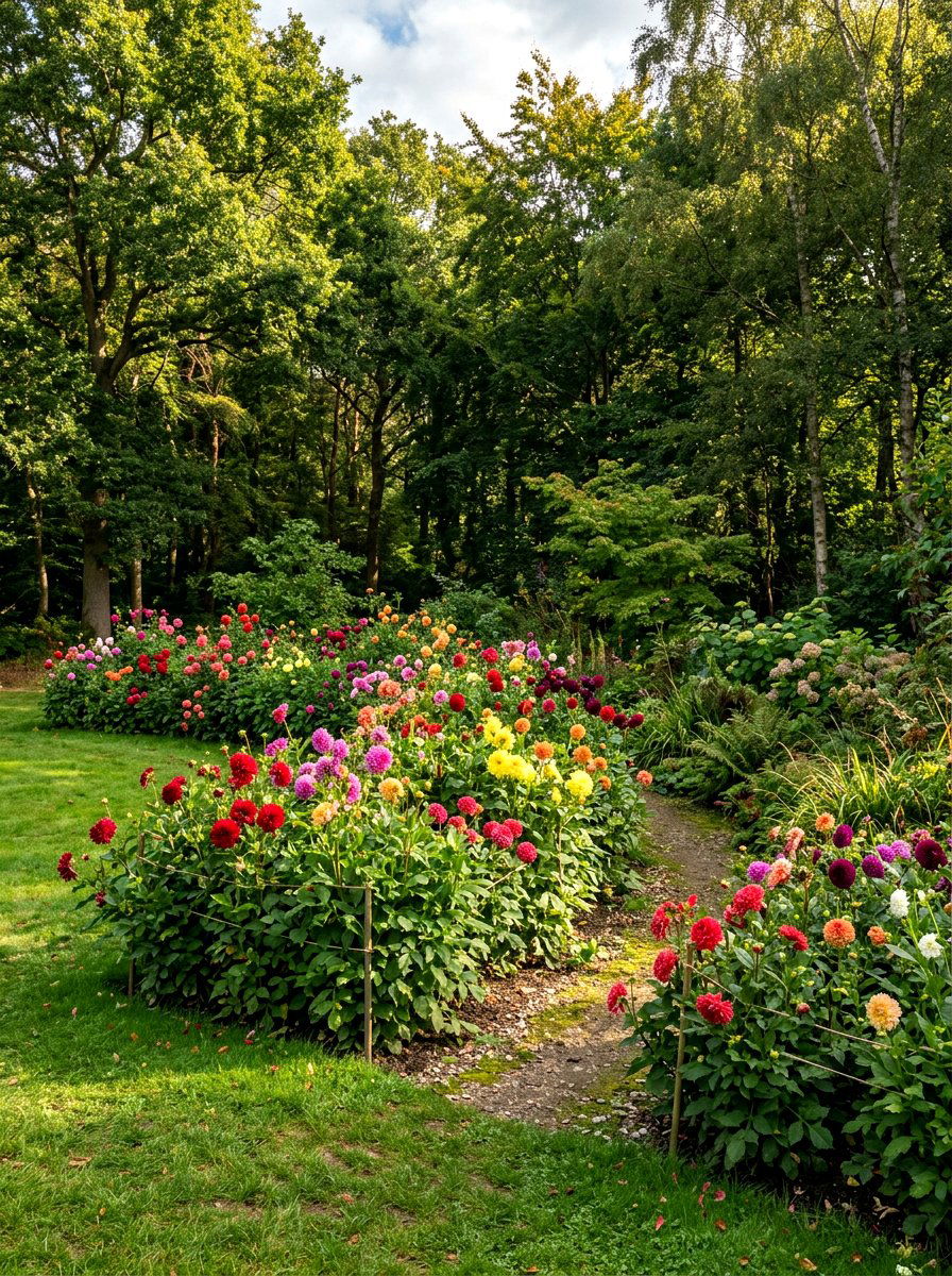 Woodland Edge Dahlia Garden - 30 dahlia garden ideas