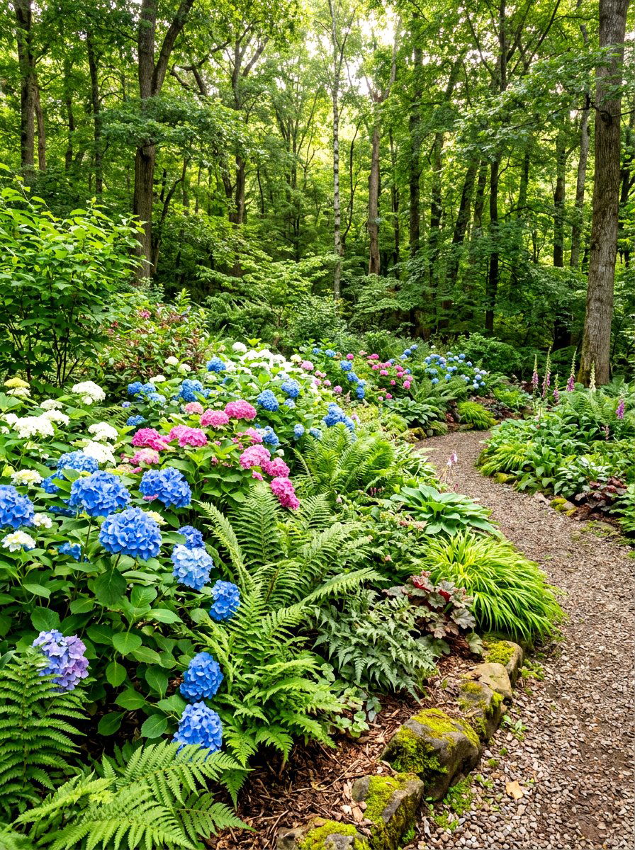 Woodland Edge Mixed Border - 30 mixed border garden ideas