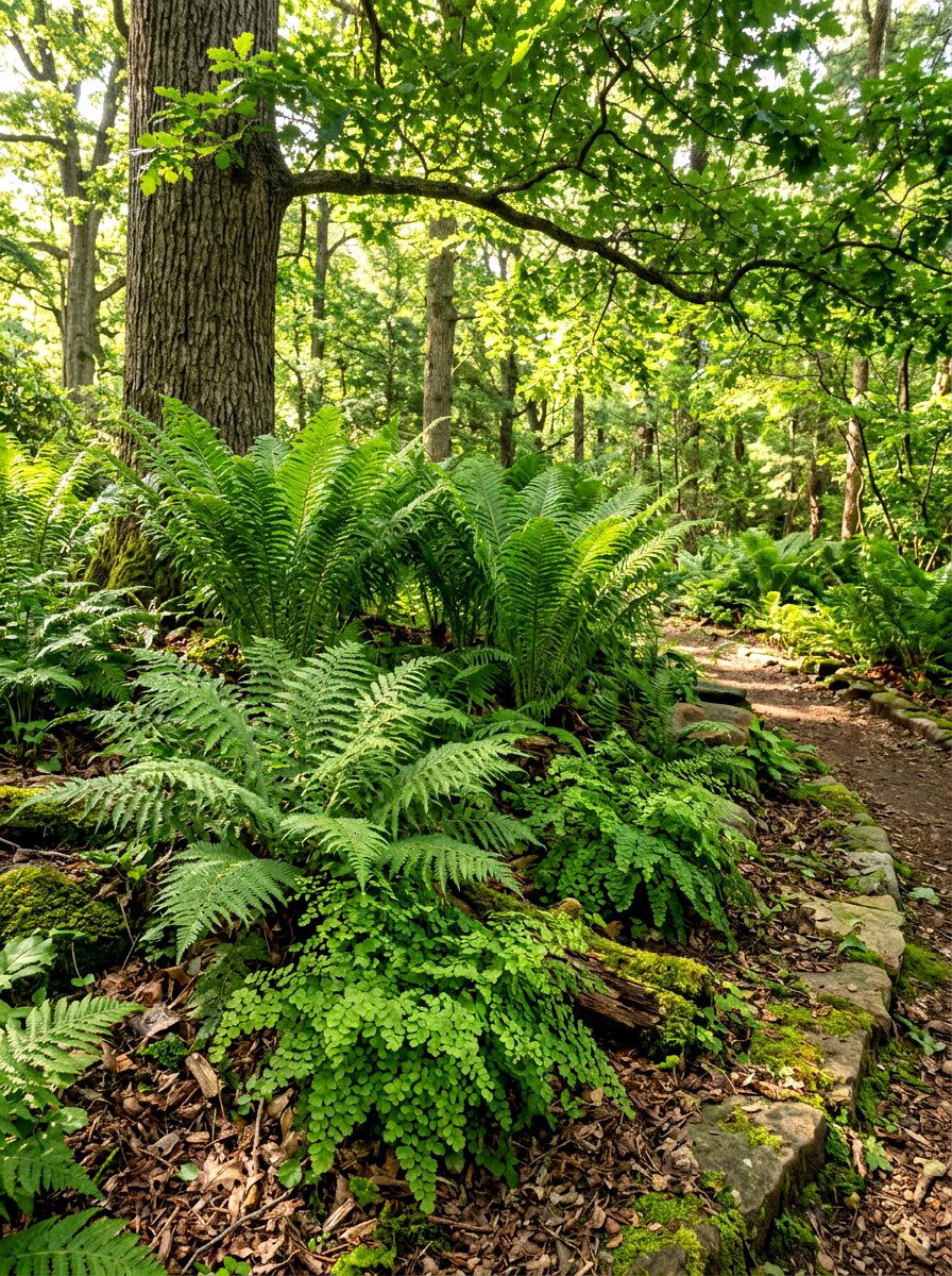 Woodland Fern Garden - 30 fern garden ideas