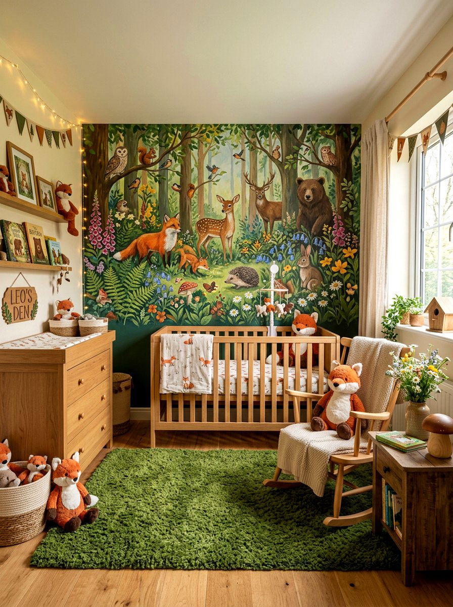 Woodland Floral Theme - 30 floral nursery ideas