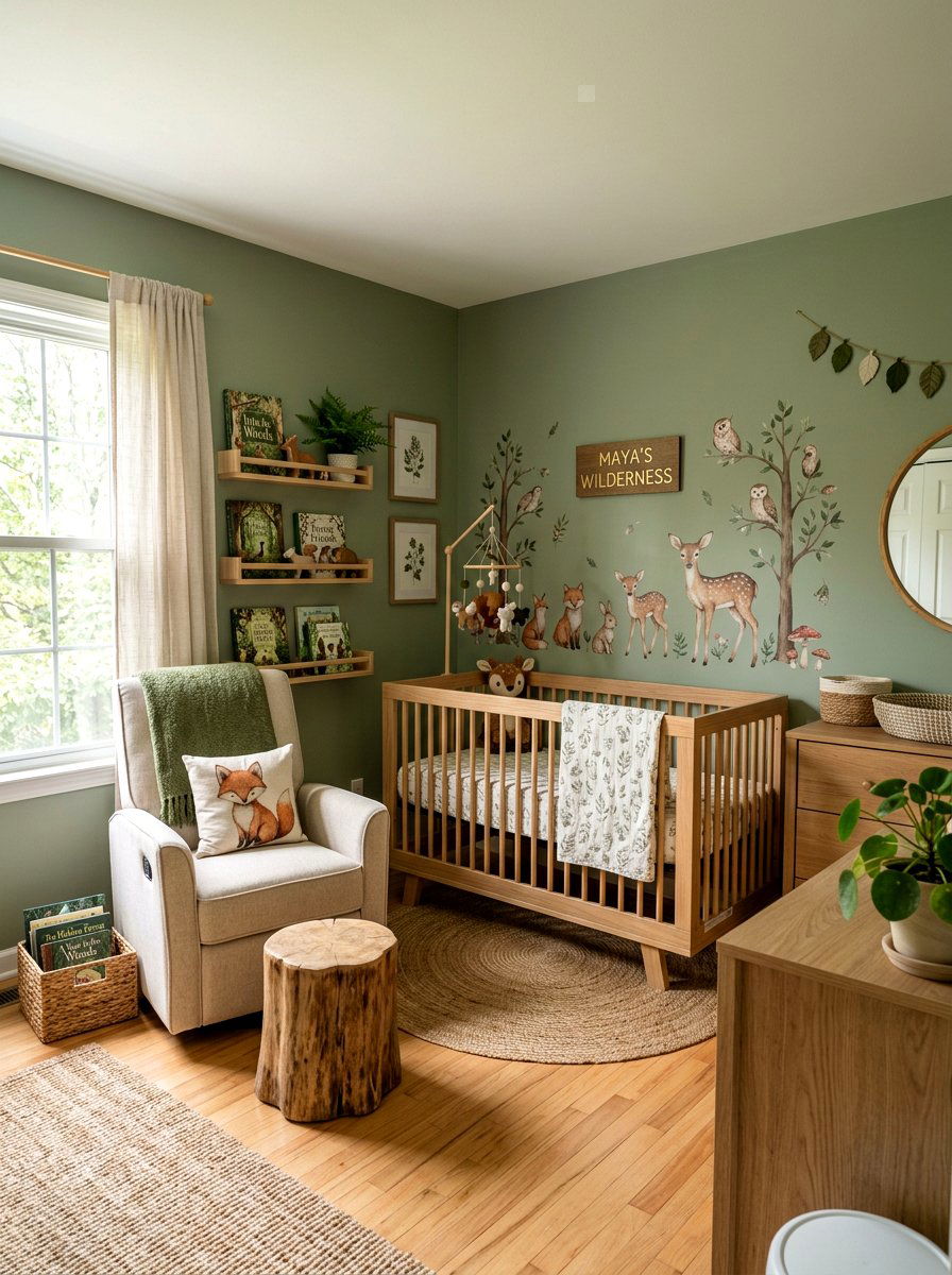 Woodland Girl Nursery - 30 girl nursery ideas