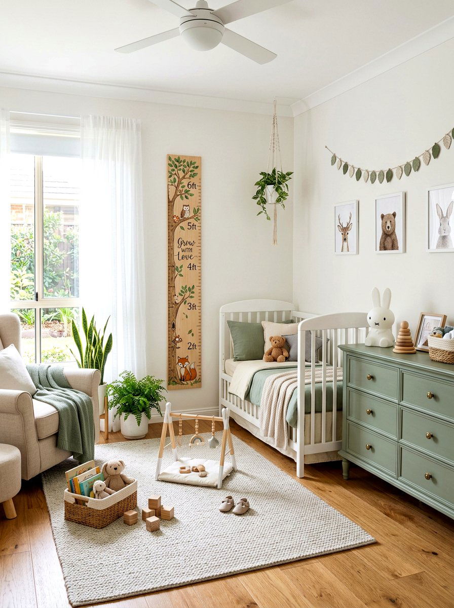 Woodland Growth Chart - 30 woodland nursery ideas