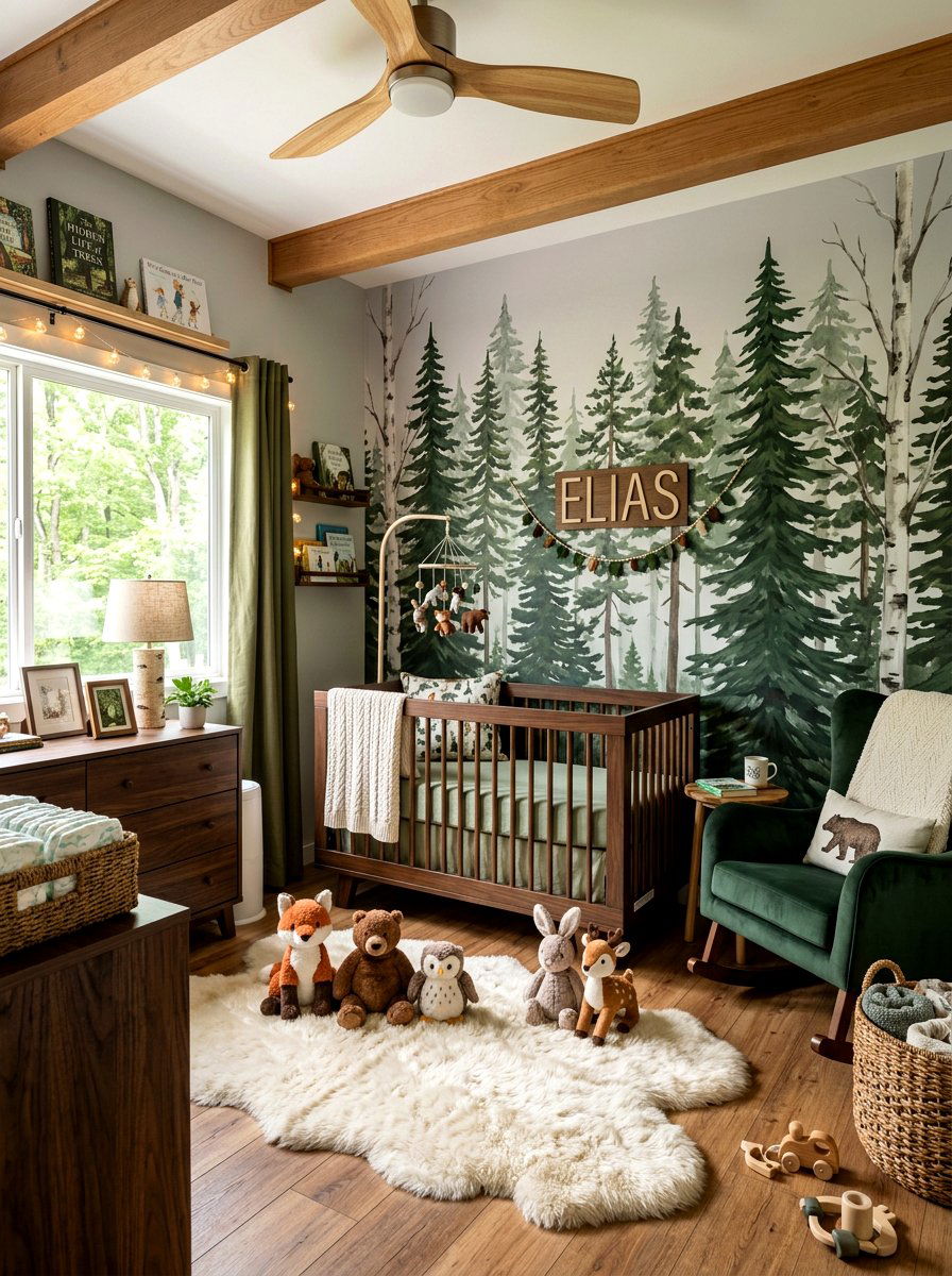 Woodland Nursery - 30 viral nursery ideas