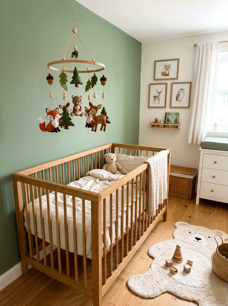Woodland Nursery Mobile - 30 mobile decor nursery ideas