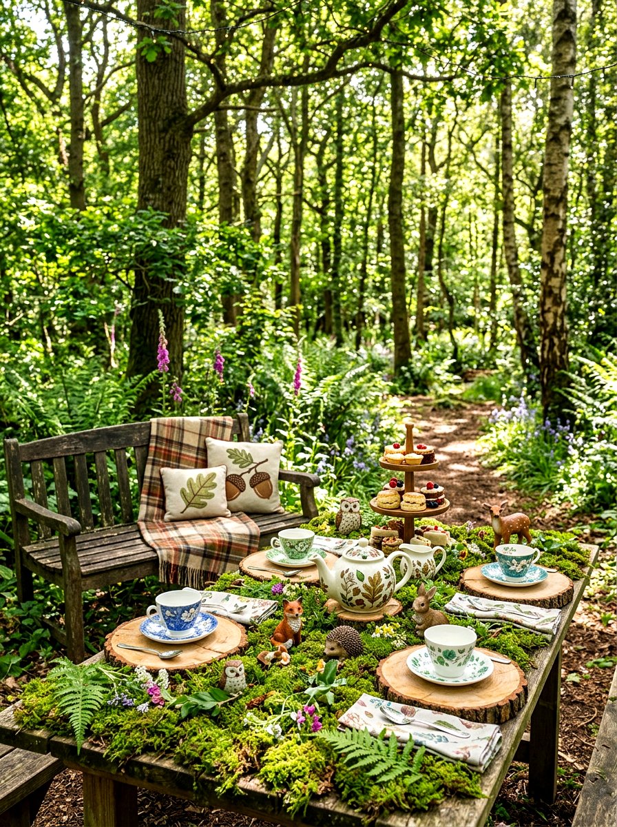 Woodland Tea Party - 30 garden tea party decor ideas