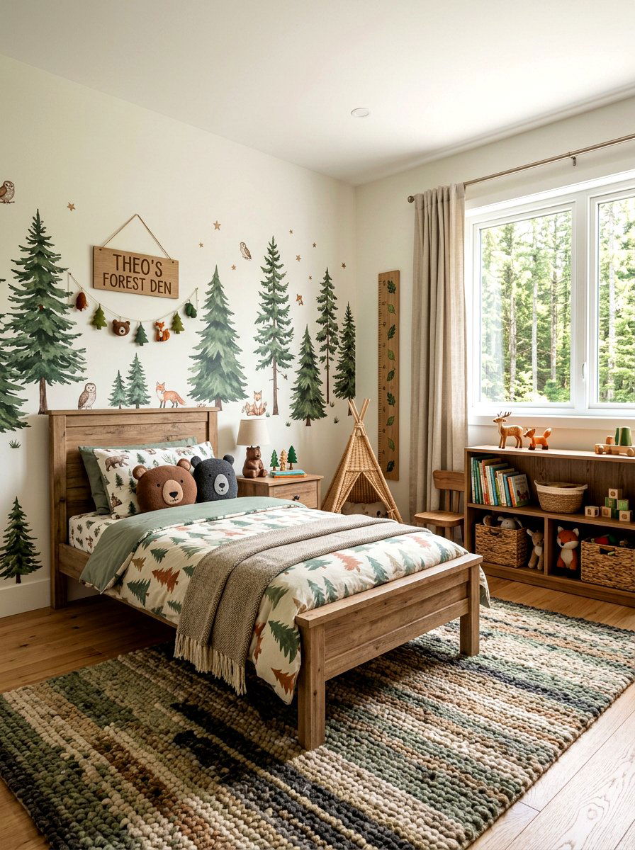 Woodland Toddler Bedroom - 30 neutral toddler room ideas