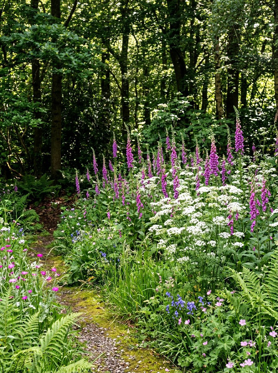 Woodland edge garden - 30 wildflower patch ideas