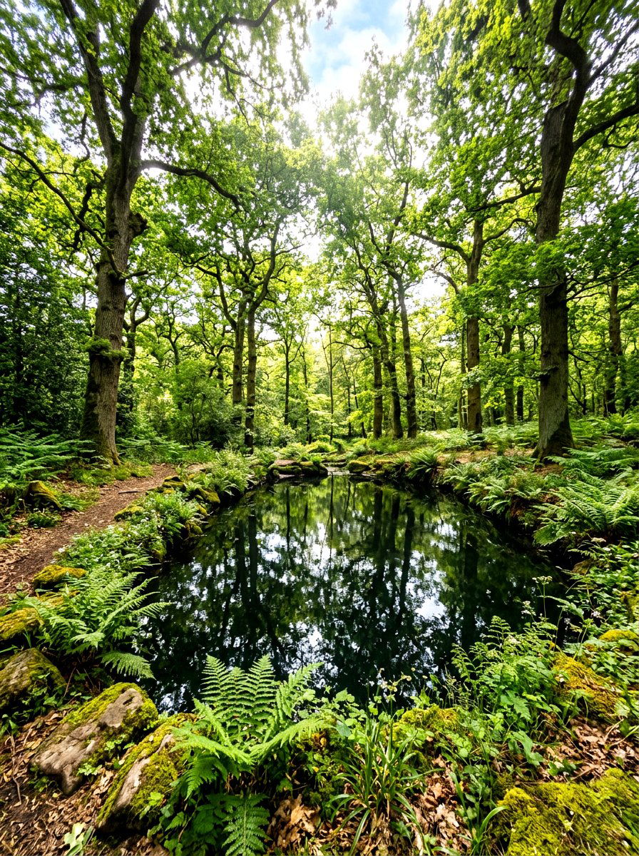 Woodland natural pool - 30 natural pool backyard ideas