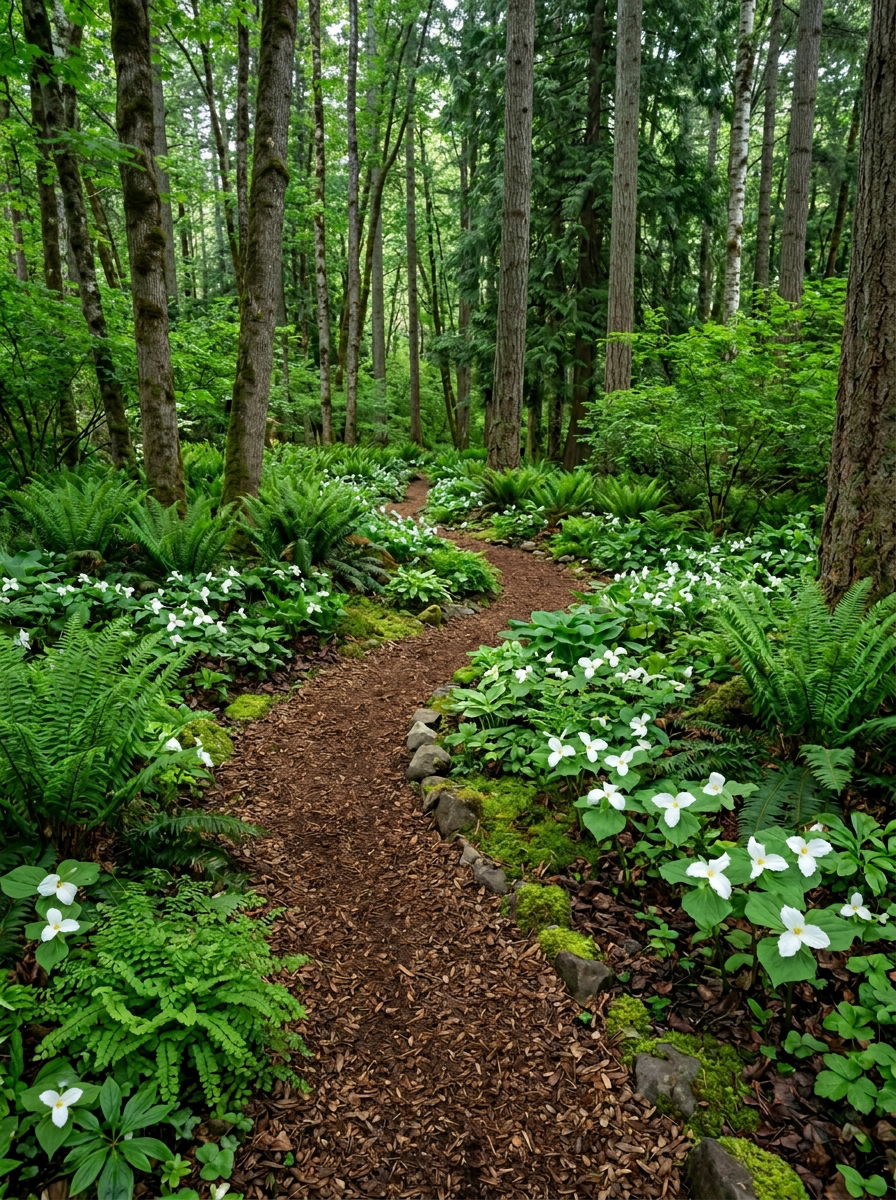Woodland perennial garden - 30 perennial flower bed ideas