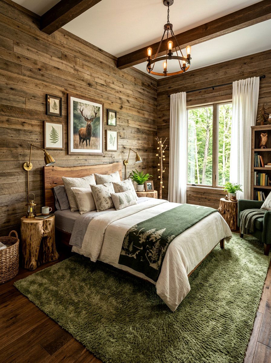 Woodland themed bedroom - 30 fairytale bedroom aesthetic ideas