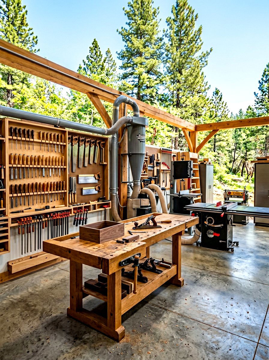 Woodworking Room - 30 hobby room ideas