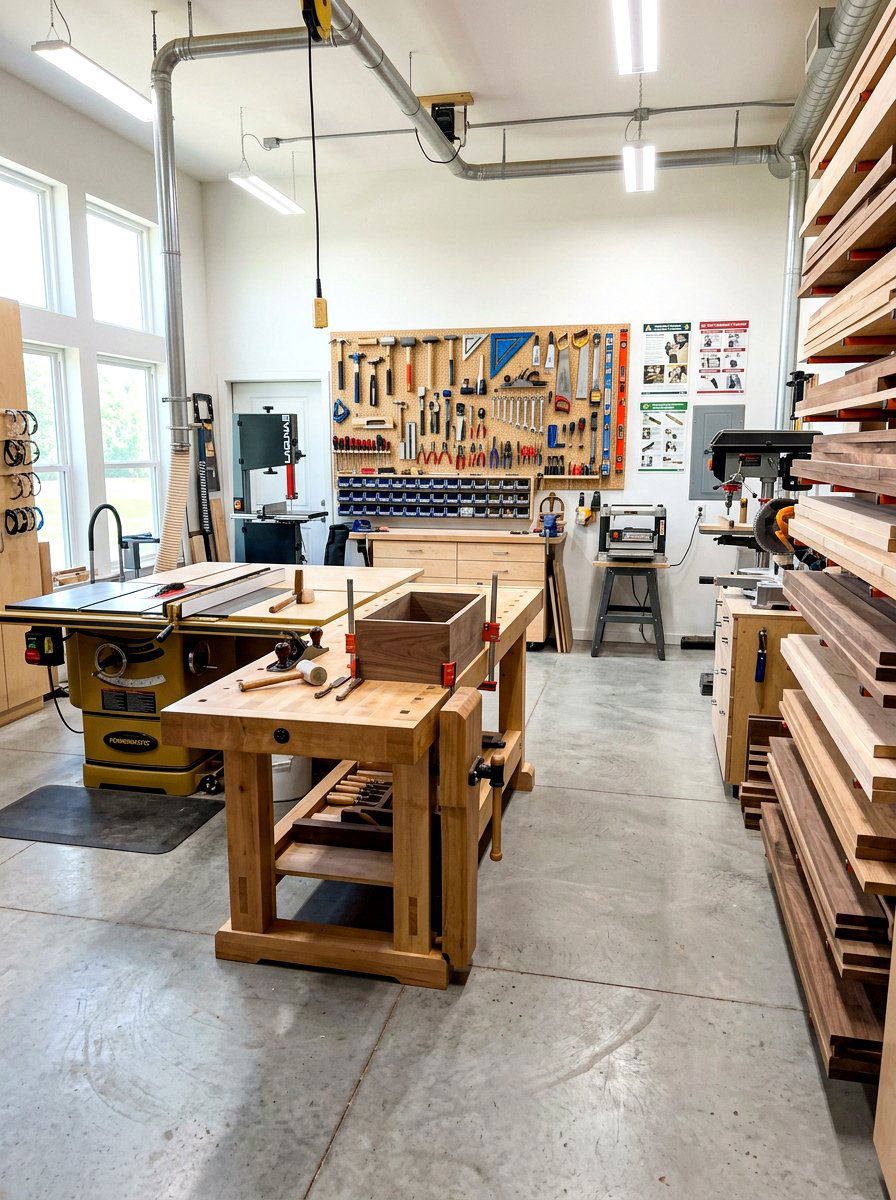 Woodworking Workshop - 30 hobby rich home ideas