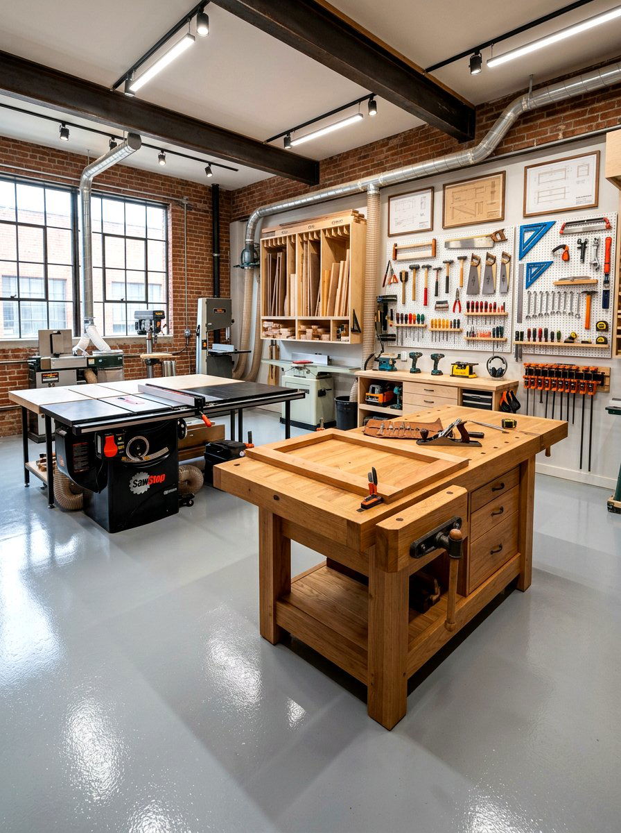 Woodworking Workshop - 30 garage hobby room ideas