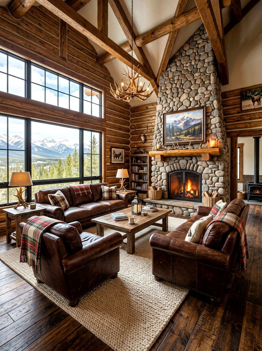 Wool Area Rugs - 30 lodge decor ideas