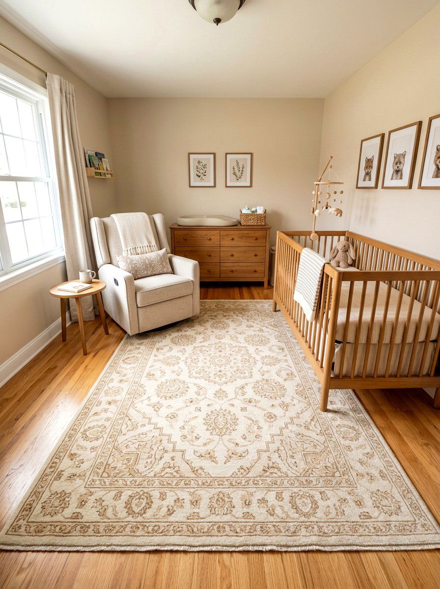 Wool Nursery Rug - 30 old money nursery ideas