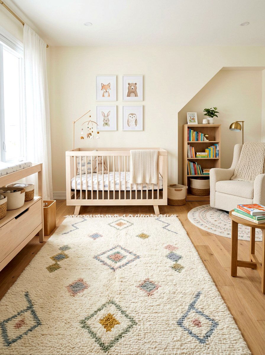 Wool Nursery Rugs - 30 sustainable nursery ideas