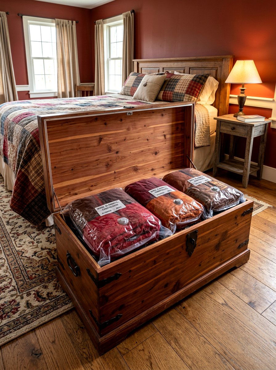 Wool blanket storage - 30 vacuum storage ideas