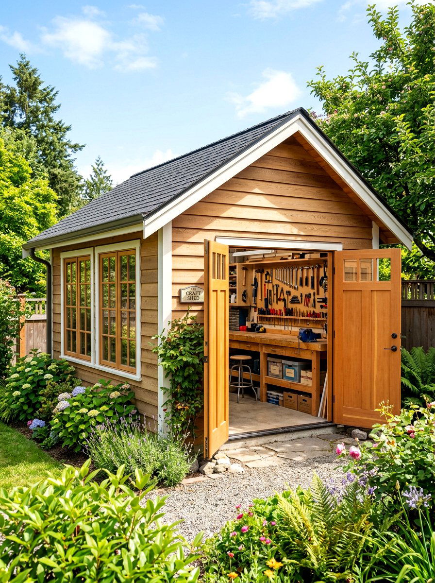 Workshop Shed - 30 outdoor storage shed ideas