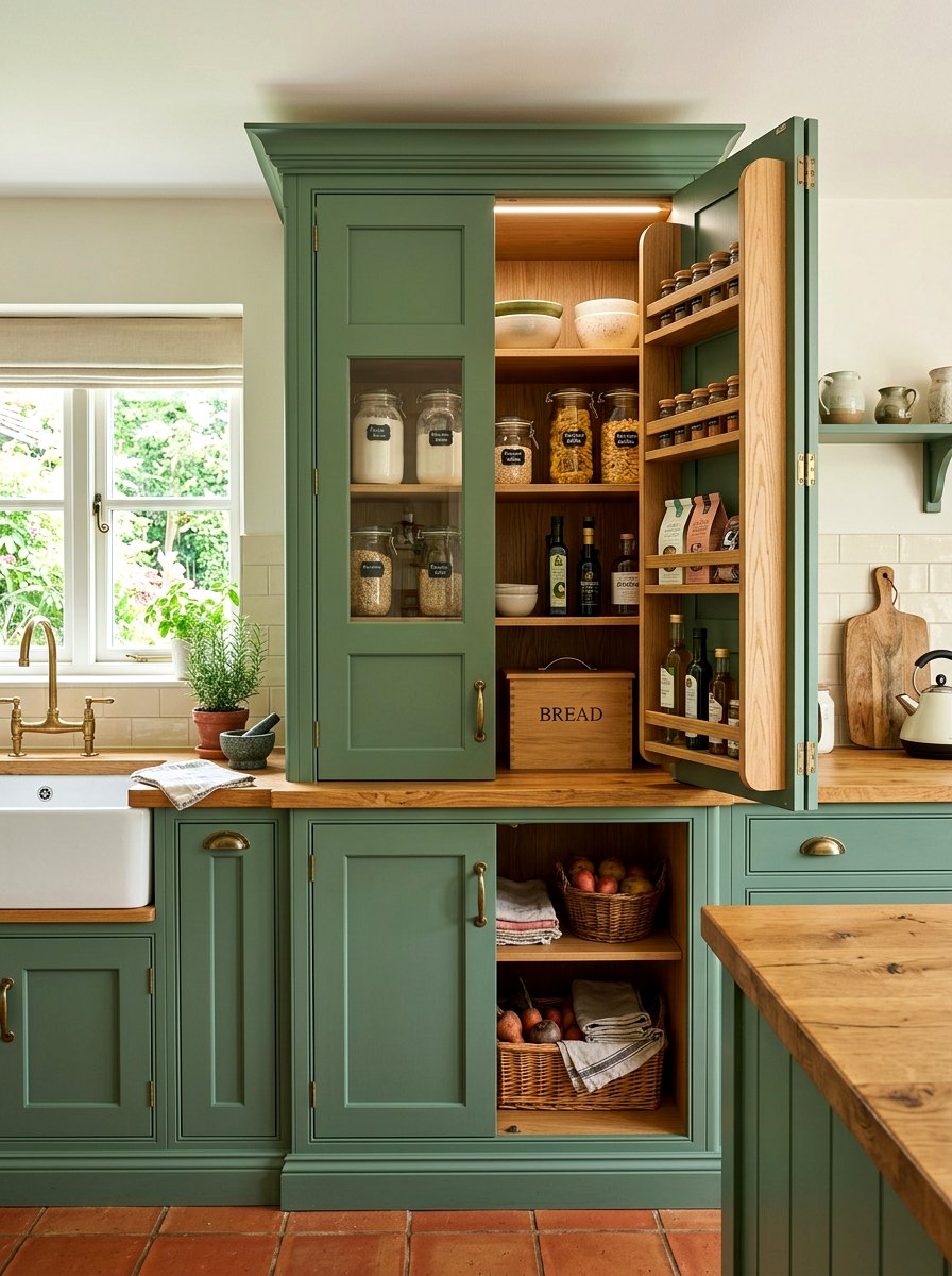 Worktop Larder Unit - 30 cabinet appliance storage ideas
