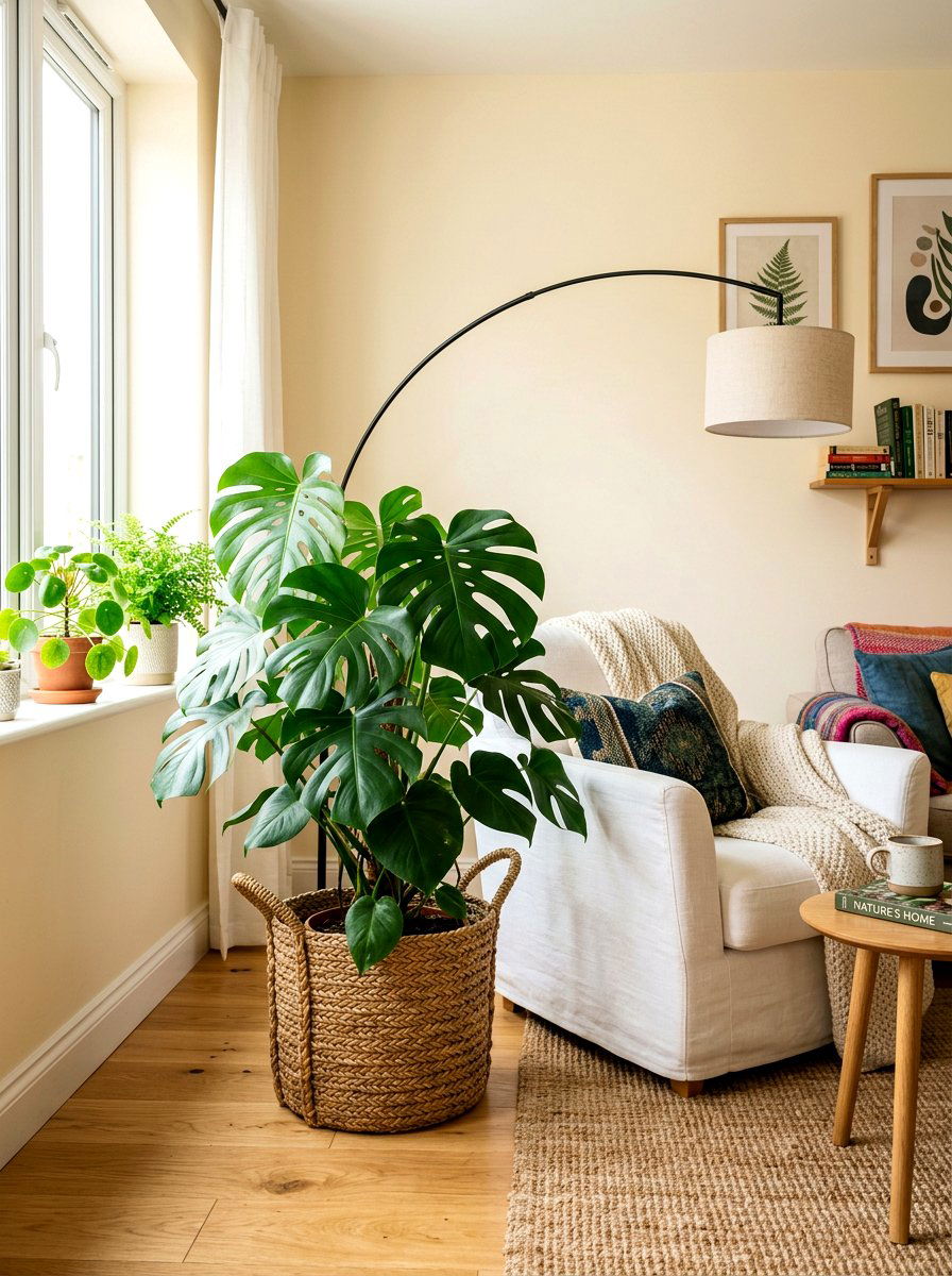 Woven Basket Planters - 30 diy look planter ideas