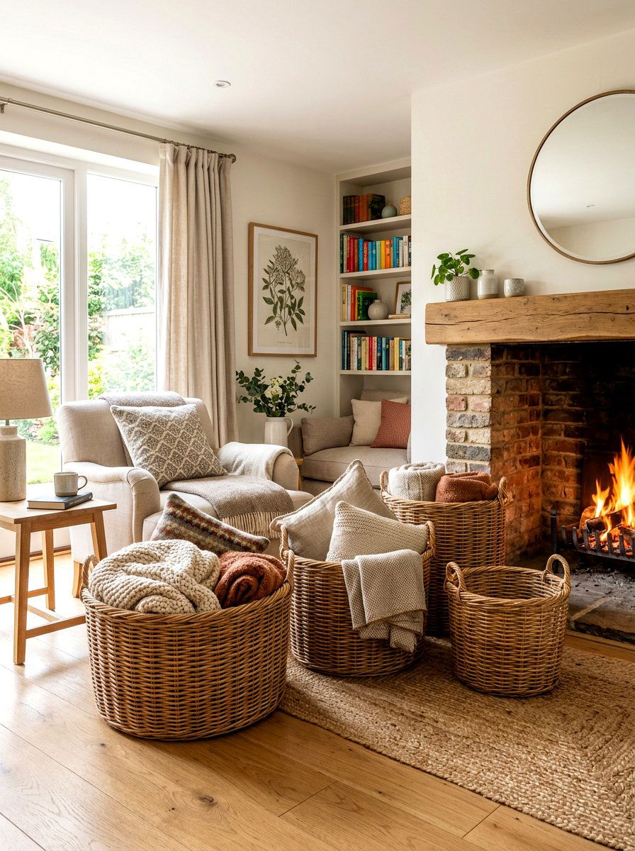 Woven Basket Storage - 30 spring reset home ideas