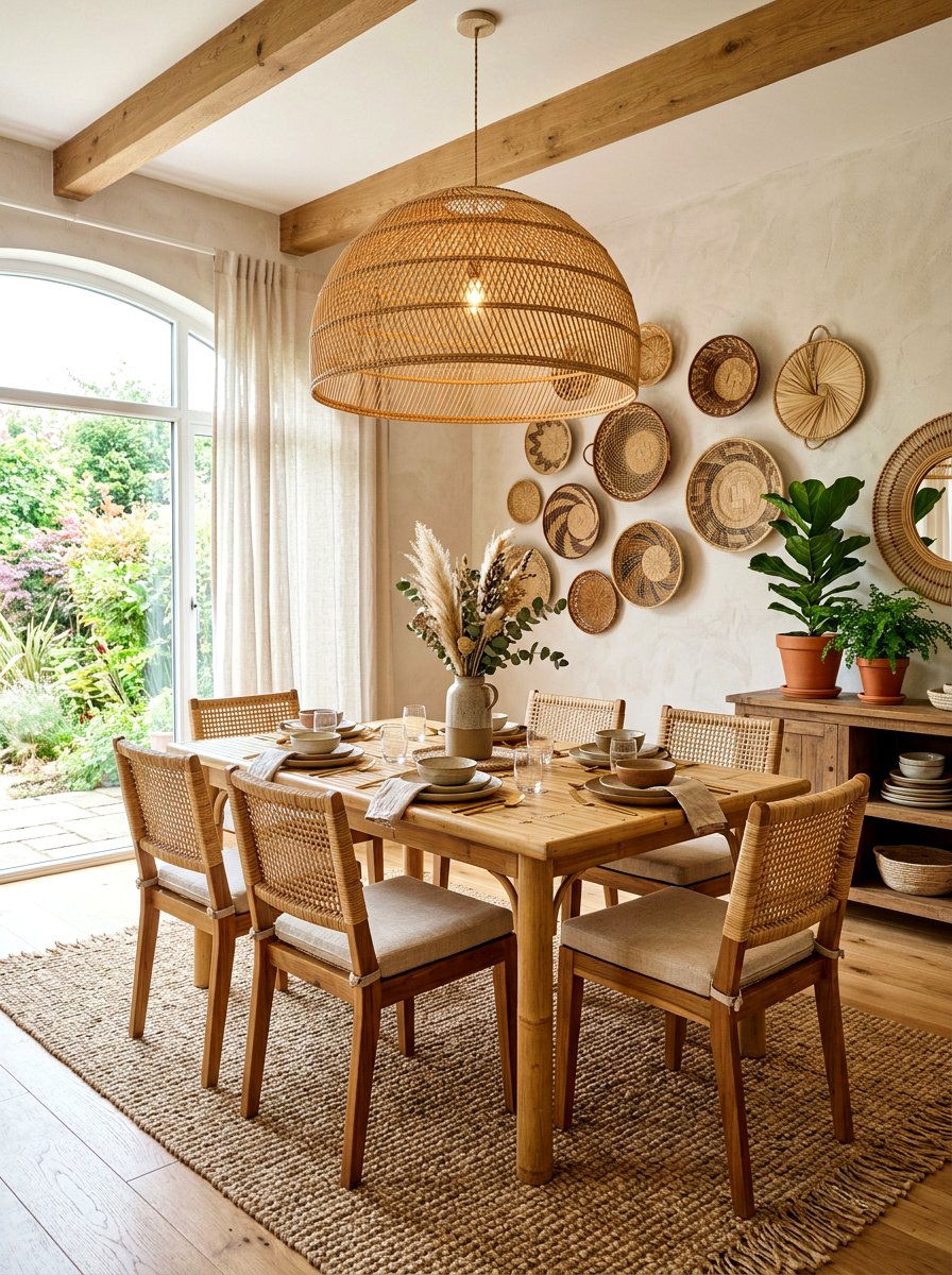 30 Boho Dining Room Ideas for Lively Gatherings at Home